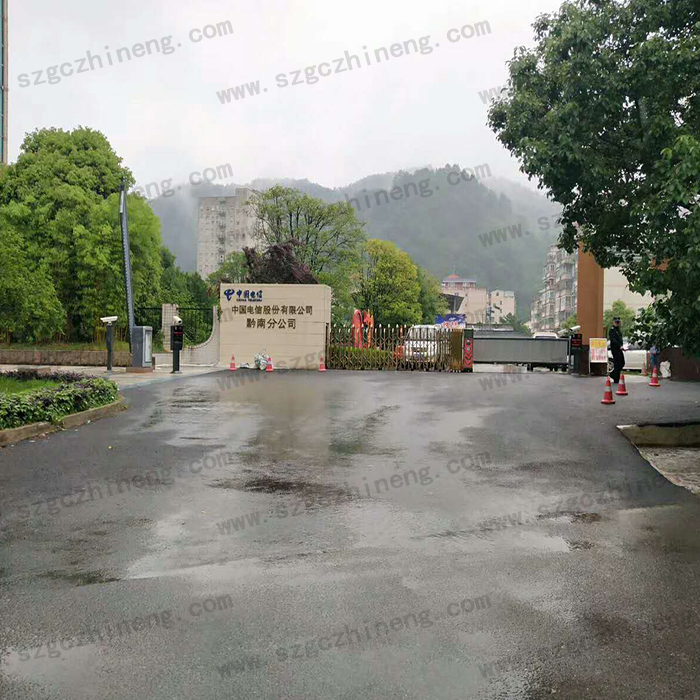 黔南中國(guó)電信股份有限公司的二進(jìn)二出車(chē)牌識(shí)別系統(tǒng)